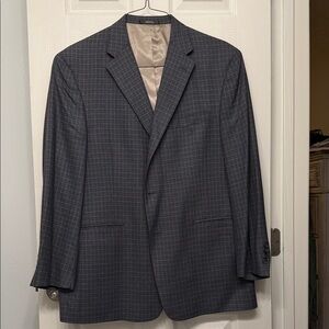 Austin Reed Dark Gray/Brown Checkered Blazer